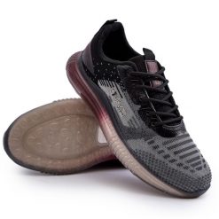 Buty Sportowe Męskie HI-POLY System Big Star NN174476 Czarne szare. Szare buty sportowe na co dzień męskie z materiału, bez zapięcia. Za 257.98 zł.