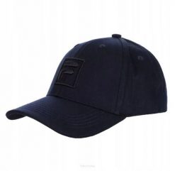 Czapka tenisowa Fila Cap Forze granatowa. Niebieskie czapki męskie Fila, bez wzorów, z bawełny, eleganckie. Za 69.00 zł.