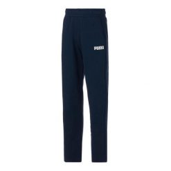 Puma Spodnie Ess 84723503. Niebieskie spodnie materiałowe męskie Puma, bez wzorów, wizytowe. Za 134.99 zł.