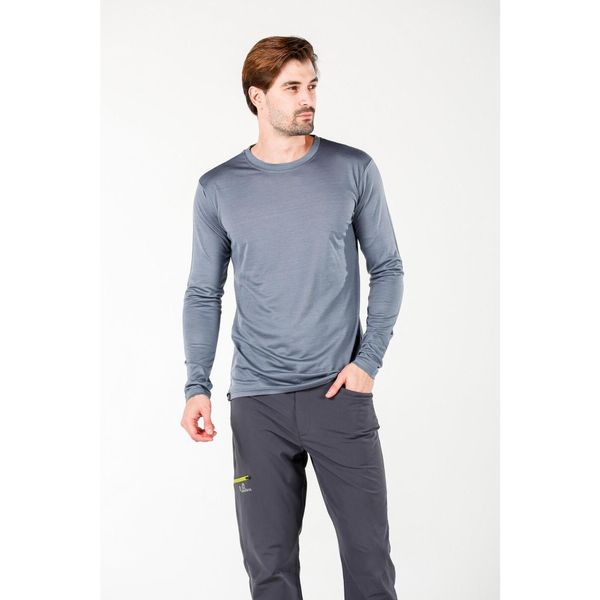 Koszulka termoaktywna męska Woolona Eris z długim rękawem 100% Merino. Szare bielizna termoaktywna męska WOOLONA, m, z wełny, bez ramiączek. W wyprzedaży za 288.00 zł.