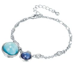 Lulu & Jane Stop metali Zdobienie kryształkami Swarovski® Bransoletki 1 ct Damski. Białe bransoletki damskie Lulu & Jane, srebrne. Za 149.99 zł.
