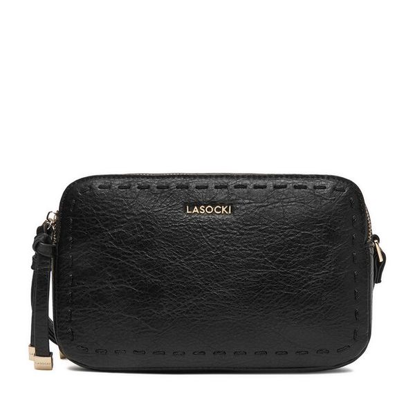 Torebka Lasocki. Czarne listonoszki damskie Lasocki, bez wzorów, bez dodatków. Za 159.99 zł.