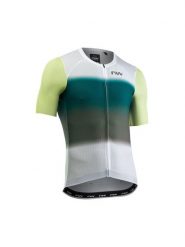 Koszulka rowerowa NORTHWAVE Blade Air Jersey S/s biało żółta. Białe t-shirty sportowe męskie Northwave, na lato, m, z jersey, bez ramiączek, na fitness i siłownię. Za 376.55 zł.