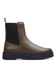 Clarks Skórzane sztyblety ''Torhill Maple'' w kolorze brązowym rozmiar: 39,5. Brązowe botki damskie Clarks, sportowe, bez obcasa, bez zapięcia. Za 253.54 zł.