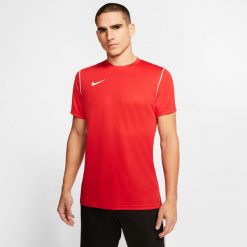 Koszulka piłkarska męska Nike Park 20. Białe t-shirty sportowe męskie Nike, m, bez ramiączek, do piłki nożnej. Za 139.00 zł.