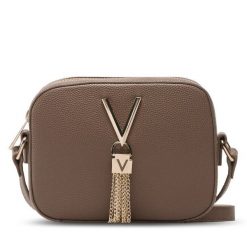 Torebka Valentino. Brązowe listonoszki damskie Valentino, bez wzorów, bez dodatków. Za 203.99 zł.