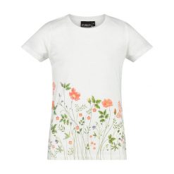 T-shirt dziewczęcy z jerseyu CMP. Białe koszulki dziewczęce CMP, m, bez wzorów, z jersey, bez ramiączek. Za 87.40 zł.