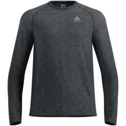 Koszulka z długim rękawem męska Odlo Essentia Seamless T-shirt. Szare koszulki męskie z długim rękawem Odlo, l, z materiału. Za 269.99 zł.