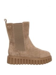 Patrizia Pepe Sztyblety w kolorze beżowo-czarnym rozmiar: 38. Brązowe botki damskie Patrizia Pepe, sportowe, bez obcasa, bez zapięcia. Za 479.76 zł.