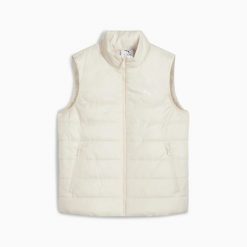 Kamizelka damska Puma ESS PADDED beżowa 68522987 r S. Brązowe kamizelki damskie Puma, l, z materiału. Za 255.82 zł.