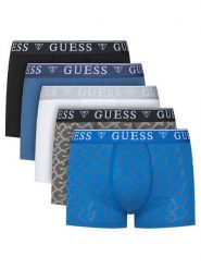 Guess Komplet 5 par bokserek U5BG16 K6YW1 Kolorowy. Bokserki męskie Guess, z aplikacjami, z bawełny. Za 259.99 zł.
