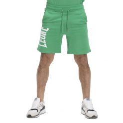 Bluza z bawełna z sznurek regulacyjny na co dzień. Zielone bluzy bez kaptura męskie LEONE 1947 APPAREL, z bawełny. W wyprzedaży za 116.20 zł.