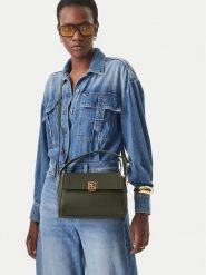 Calvin Klein Torebka Emblem Hw Pebble Shoulder Bag 25 LV04F3425G Zielony. Zielone torebki klasyczne damskie CALVIN KLEIN, bez wzorów, ze skóry, bez dodatków. Za 483.99 zł.