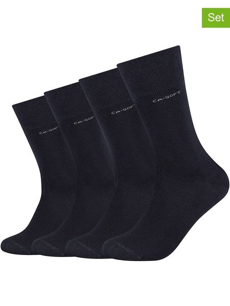 Camano Skarpety (4 pary) w kolorze granatowym rozmiar: 35-38. Niebieskie skarpetki męskie camano, bez wzorów. Za 43.99 zł.