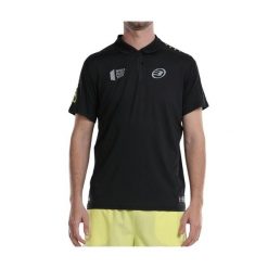 Koszulka Polo z krótkim rękawem Męska Bullpadel Liceo Czarny. Czarne koszulki polo męskie bullpadel, m, bez wzorów, bez ramiączek. W wyprzedaży za 180.40 zł.
