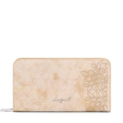 Portfel Desigual. Brązowe portfele damskie Desigual, bez wzorów. Za 249.99 zł.