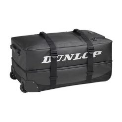 Torba podróżna na kółkach Dunlop Pro Wheelie Bag. Czarne torebki klasyczne damskie Dunlop, bez wzorów, bez dodatków. Za 829.99 zł.