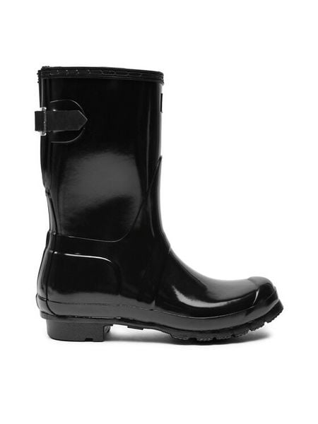 Hunter Kalosze WFS1013RGL Czarny. Czarne kalosze damskie Hunter, bez wzorów, z tworzywa sztucznego. Za 499.99 zł.