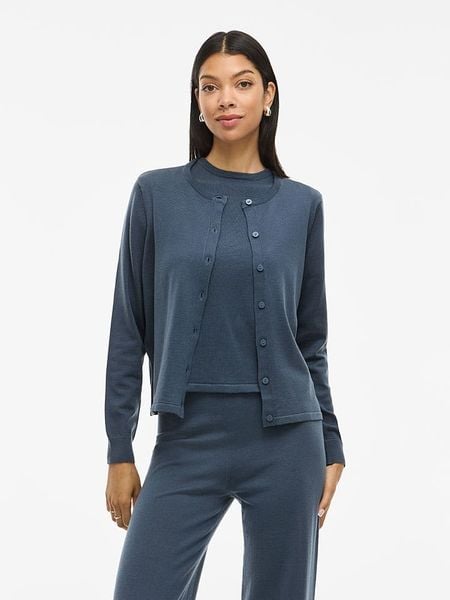 Vila Kardigan "Vilipsa" w kolorze granatowym rozmiar: S. Niebieskie kardigany damskie Vila, s, bez wzorów. Za 78.28 zł.