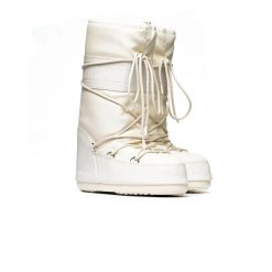 Śniegowce Moon Boot ICON RUBBER 80D1402760-L002. Białe buty zimowe męskie Moon Boot, na zimę, z gumy, z okrągłym noskiem, bez zapięcia. Za 631.60 zł.