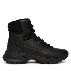 Trapery Calvin Klein. Czarne buty zimowe męskie CALVIN KLEIN, bez zapięcia. Za 699.99 zł.