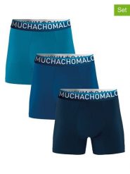 Muchachomalo Bokserki (3 pary) w kolorze niebiesko-granatowym rozmiar: XXL. Niebieskie bokserki męskie Muchachomalo, bez wzorów. Za 98.95 zł.
