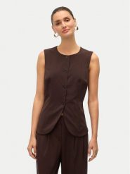 Vero Moda Kamizelka Sigga 10336320 Brązowy Regular Fit. Brązowe kamizelki damskie Vero Moda, z syntetyku. Za 179.99 zł.