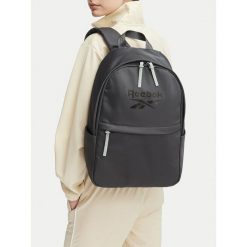 Plecak Reebok. Szare plecaki damskie Reebok, bez wzorów, sportowe. Za 129.99 zł.