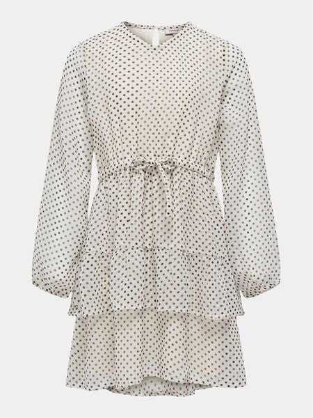 Kids ONLY Sukienka codzienna Isabella 15317147 Écru Regular Fit. Sukienki dziewczęce Kids Only, bez wzorów, z syntetyku, bez ramiączek. Za 99.99 zł.