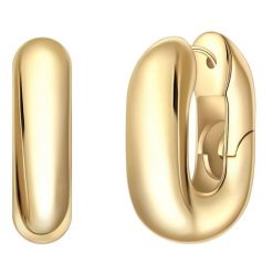 Yokoamii Kolczyki kola z pozlacanego mosiadzu 1 ct Damski. Żółte kolczyki damskie Yokoamii, pozłacane. Za 169.99 zł.