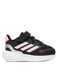 Adidas Sneakersy Runfalcon 5 JQ4882 Czarny. Czarne buty sportowe dziewczęce Adidas, bez wzorów, z materiału, bez zapięcia. Za 149.99 zł.