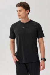 Męska koszulka treningowa szybkoschnąca Rough Radical Proof Tee. Czarne t-shirty sportowe męskie ROUGH RADICAL, l, z dzianiny, bez ramiączek, na fitness i siłownię. Za 129.90 zł.