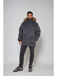 CANADA weather gear Parka w kolorze szarym rozmiar: M. Szare parki męskie CANADA weather gear, m, bez wzorów. Za 247.99 zł.