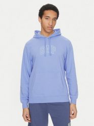 Gap Bluza 708409-00 Niebieski Regular Fit. Niebieskie bluzy bez kaptura męskie GAP, l, z bawełny. Za 169.99 zł.