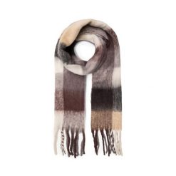 Szalik Jenny Fairy. Brązowe szaliki i kominy damskie Jenny Fairy, bez wzorów. Za 59.99 zł.