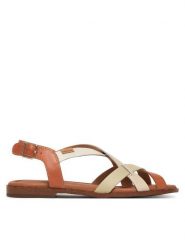 Pikolinos Sandały Algar W0X-0556C7 Pomarańczowy. Brązowe sandały damskie Pikolinos, bez wzorów, ze skóry, bez obcasa, na płaskiej podeszwie. Za 449.99 zł.