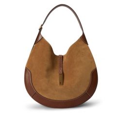 Torebka Polo Ralph Lauren. Brązowe torebki klasyczne damskie Polo Ralph Lauren, bez wzorów, bez dodatków. Za 3,799.00 zł.