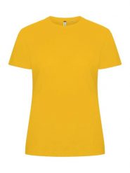 Clique Basic-T Women Dopasowany T-shirt z bawełny – lemon. Żółte t-shirty damskie CLIQUE, l, bez wzorów, z bawełny, bez kołnierzyka. Za 99.77 zł.