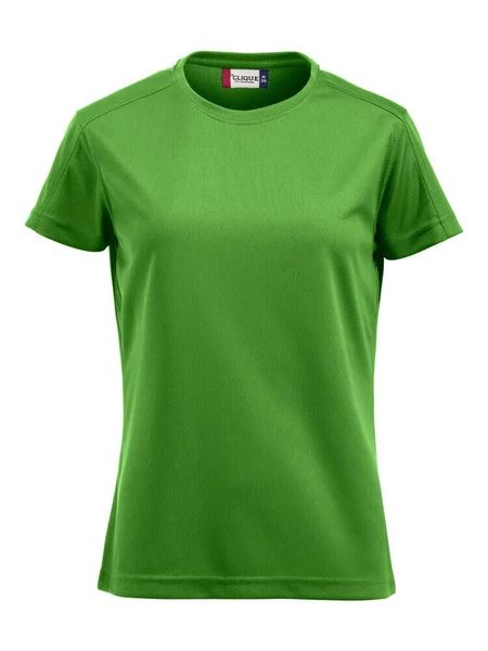 Clique Ice-T Women koszulka z oddychającego poliestru – apple green. Zielone t-shirty damskie CLIQUE, xl, bez wzorów, z materiału, bez kołnierzyka. Za 114.44 zł.