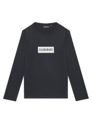 Napapijri Bluzka S-Chamois NP0A4HYK D Czarny Regular Fit. Czarne t-shirty chłopięce Napapijri, bez wzorów, z bawełny, bez ramiączek. Za 119.99 zł.