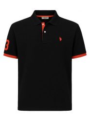 U.S. Polo Assn. Koszulka polo w kolorze czarnym rozmiar: XXL. Czarne koszulki polo męskie U.S. Polo Assn., s, bez wzorów, bez ramiączek. Za 137.42 zł.