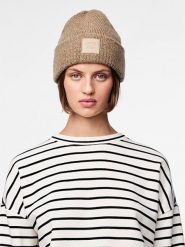 Pieces Czapka beanie w kolorze brązowym rozmiar: onesize. Brązowe czapki zimowe damskie Pieces, z materiału. Za 52.05 zł.