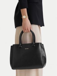 GINO ROSSI Torebka C-KY260 Czarny. Czarne torebki klasyczne damskie Gino Rossi, bez wzorów, z materiału, bez dodatków. Za 279.99 zł.