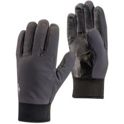 Rękawiczki turystyczne Unisex Black Diamond Midweight Softshell. Szare rękawiczki damskie Black Diamond, bez wzorów, z softshellu. Za 114.99 zł.