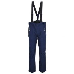 Spodnie narciarskie Peak Mountain Catozan. Niebieskie spodnie materiałowe męskie Peak Mountain, bez wzorów, sportowe. Za 460.00 zł.