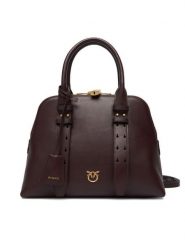 PINKO Torebka Bowling Bag Medium AI 25-26 PLTT 105906 A0QO Bordowy. Czerwone torebki klasyczne damskie Pinko, bez wzorów, ze skóry, bez dodatków. Za 2,099.00 zł.