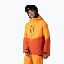 Kurtka narciarska męska Rossignol Evader. Brązowe kurtki męskie Rossignol, m, bez wzorów, bez kaptura, narciarskie. Za 1,059.00 zł.