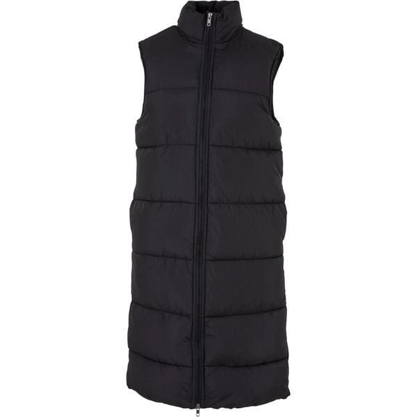Damska Długa Kamizelka Puchowa. Czarne kamizelki damskie Urban Classics, l, z materiału, długie. Za 310.99 zł.