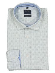 OLYMP Koszula "Casual" - Regular fit - w kolorze zielono-niebieskim rozmiar: XL. Niebieskie koszule męskie Olymp, xl, bez wzorów, z bawełny, bez kołnierzyka, bez ramiączek. Za 149.31 zł.