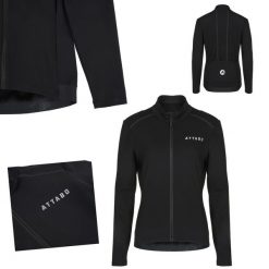 Bluza rowerowa damska ATTABO FLEERO REF ocieplana. Czarne bluzy bez kaptura damskie ATTABO. Za 159.99 zł.